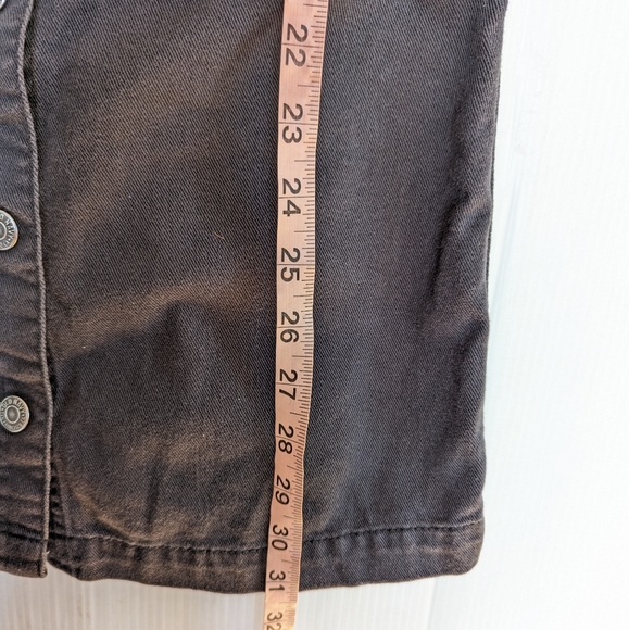 OLD NAVY girls twill pinafore jumper dress black panther - Picture 9 of 14